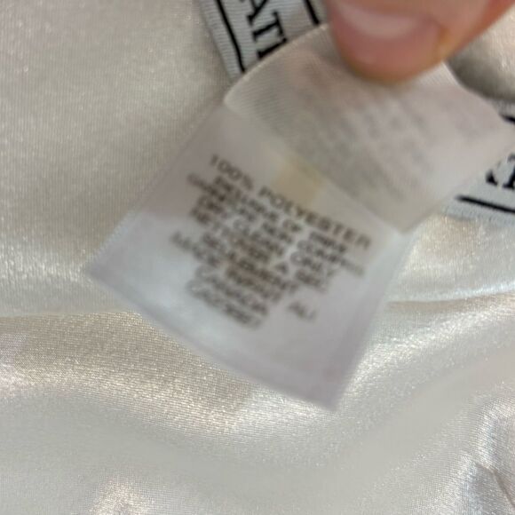 Catherine Curtis Vintage White Pencil Twill Midi Skirt 100% Cotton sz 8 - Picture 7 of 11